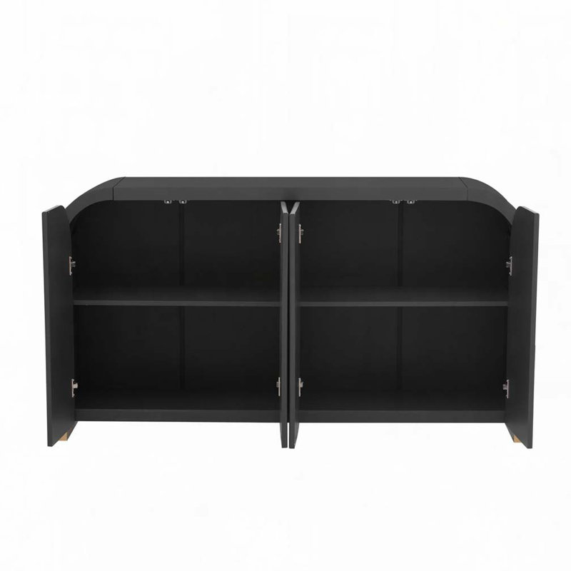 Console de coin 59,8 po, Noir
