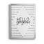 «Hello Gorgeous», art textuel sur toile-335871230-335871218