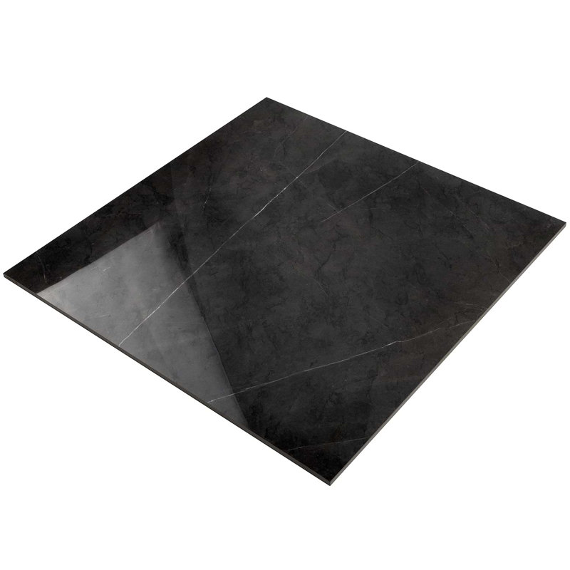 Marble Tech 24x24 Polished Nero Marquina Look Porcelain Tile