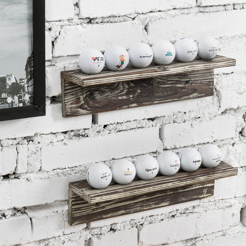 Solid Wood Wall Mounted Sports Rack