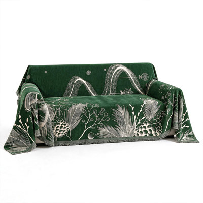 Luxury Christmas Couch Cover – Premium Sofa Throw for Holiday Home Decor