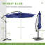 Parasol en porte-à-faux 120 po Ersheen-677052339