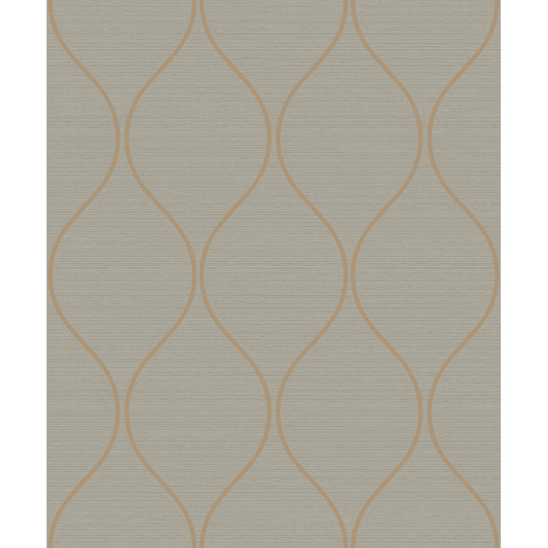 Matea 10.05m x 53cm Wallpaper Roll, Grey
