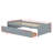 Twin Size Solid Rubber Wood Bed – 2 Drawers-844797354