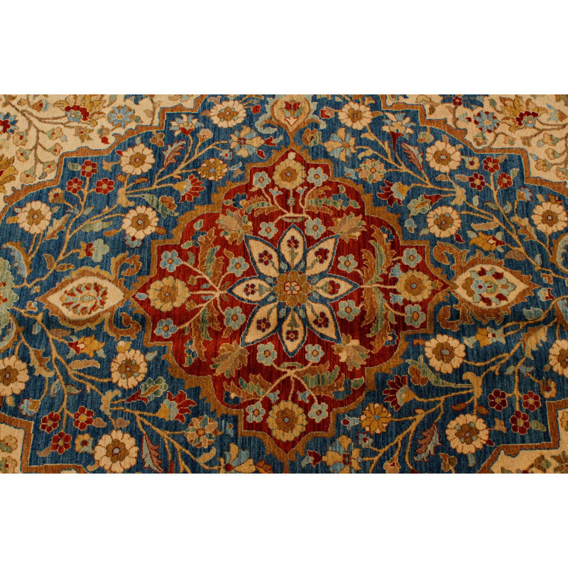 10x14 Blue and White Turkish Traditional Rug