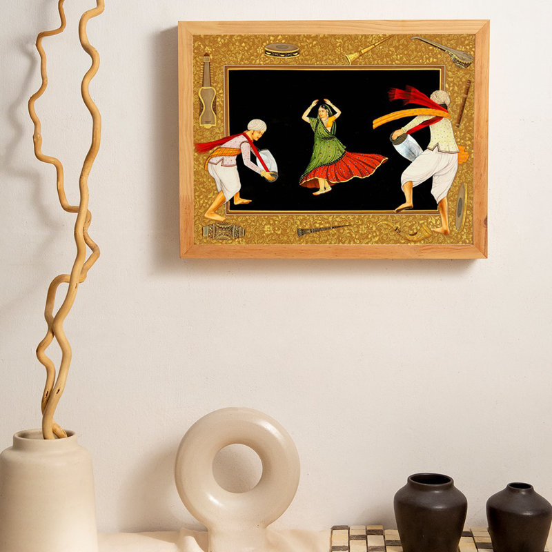 Une danseuse populaire du Rajasthan | Peinture à l'aquarelle sur papier