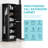 Freestanding Tall Bathroom Cabinet With Adjustable Shelves, With Hooks And Drawer, Mdf Board-3446759