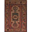 Late 19th century Tribal geometric Antique Key Hole Design Caucasian Kazak Rug