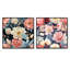Crader - ensemble de 2 reproductions d'art sur toile florales-102575493-102575494