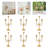 6Pcs 5-Head Candle Holder