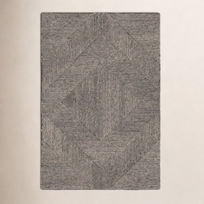 Peeta Hand Tufted Wool Geometric Indoor Rug