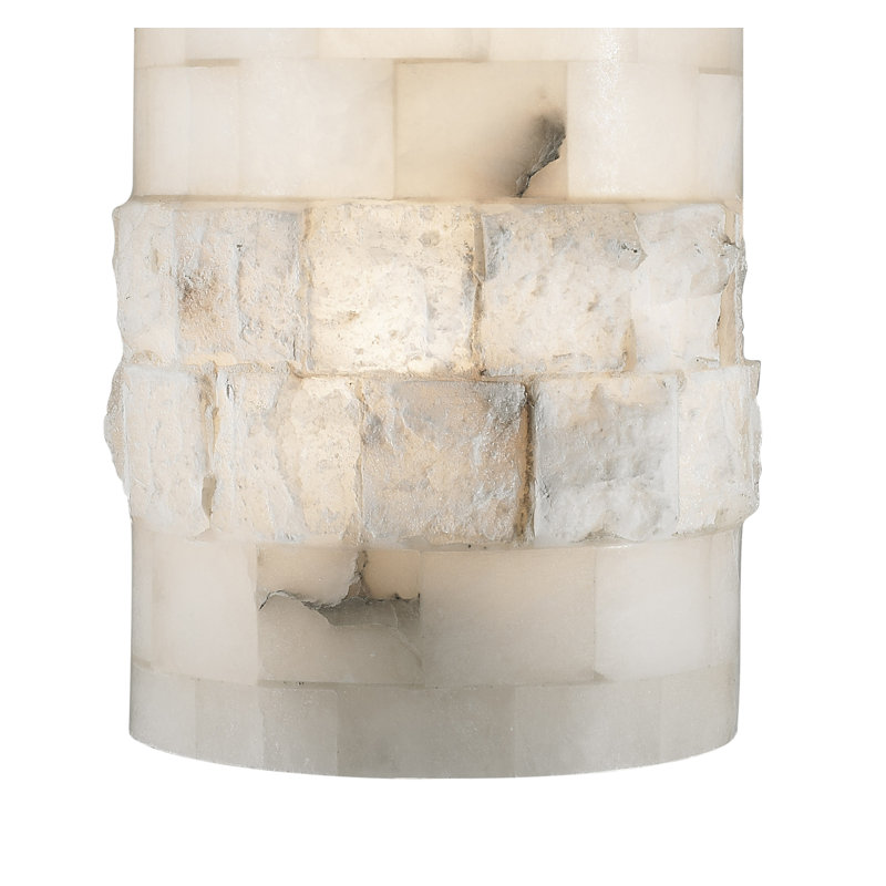Applique murale 2 lumières avec abat-jour blanc albâtre