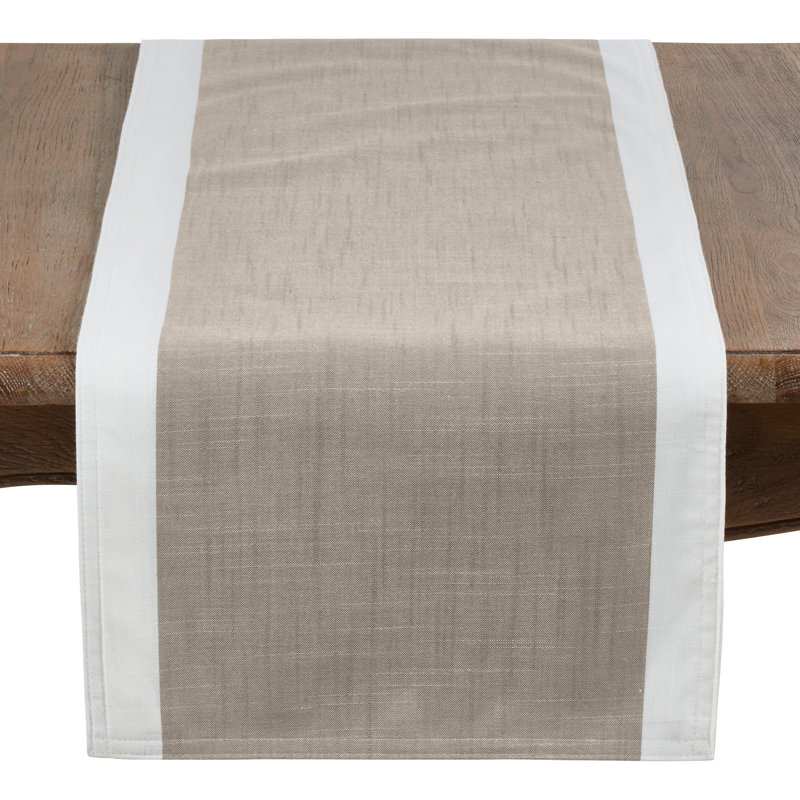 Crisanta Table Runner, Natural, 72" x 16"