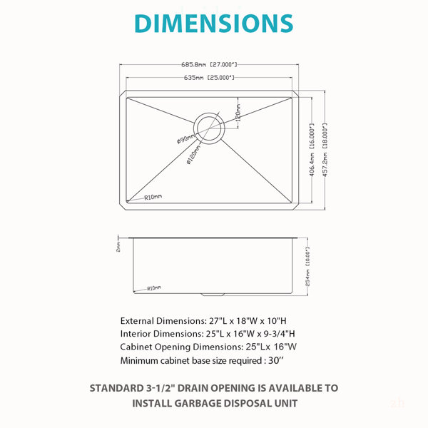 Dimensions du produit