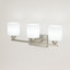 Luminaire de meuble-lavabo 3 lumières 22 po avec abat-jour en verre opale 22 po-133495802