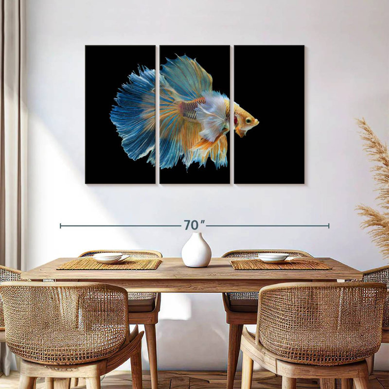 Brampt Sublime Fighter Fish, 36" H x 57" W