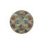 Green Mixed Colour Floral Geometric Modern Decorative Rug-1614387628