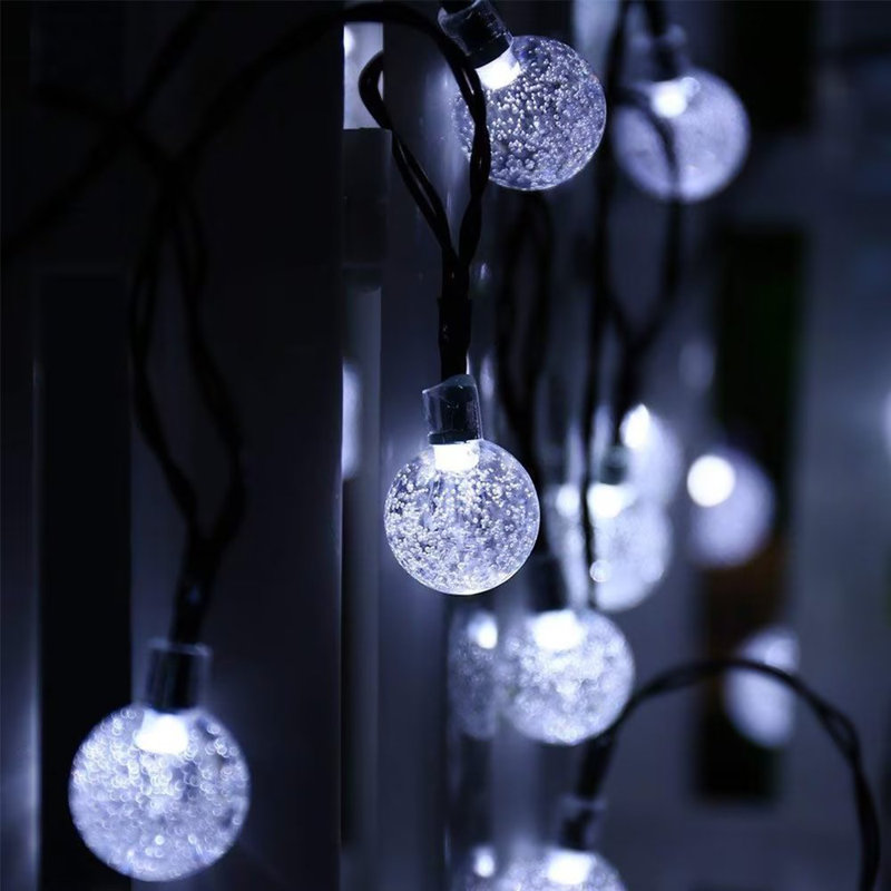Guirlande de 8 lumières Prescott, Blanc