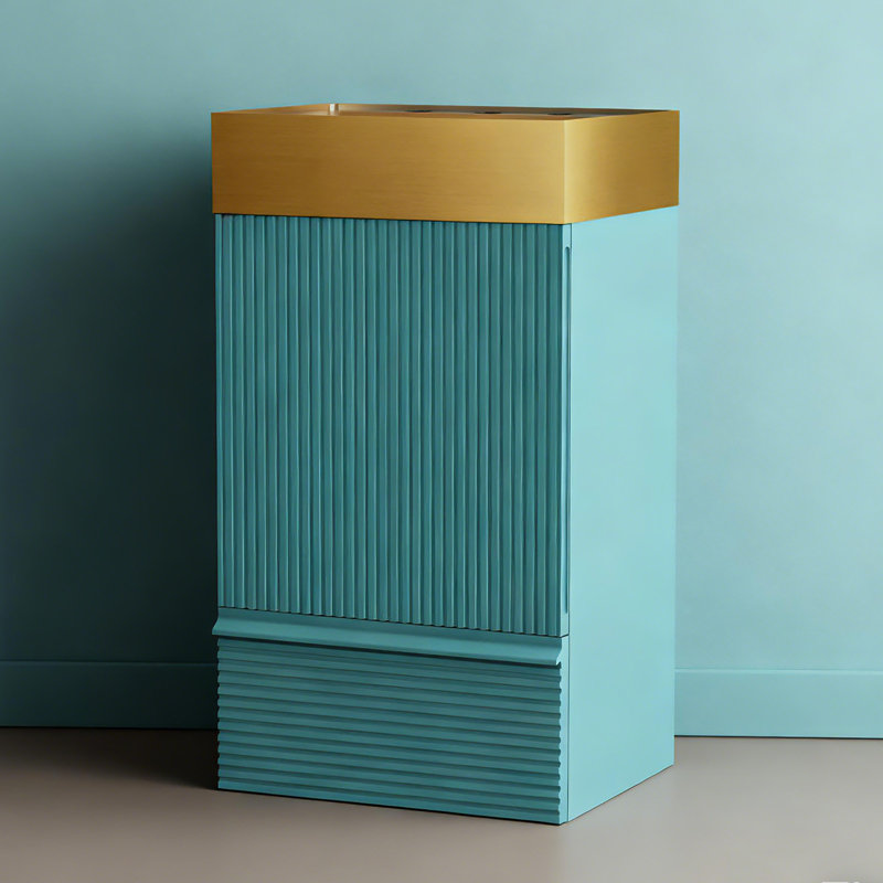 Ensemble de meuble-lavabo 20 "avec lavabo, Turquoise