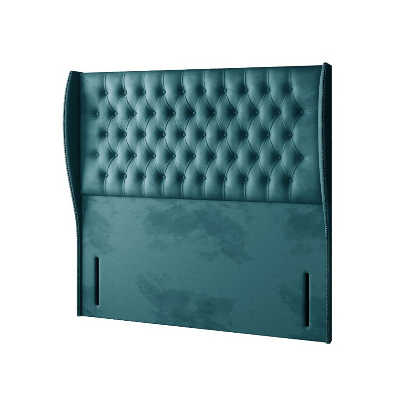 Mandalay Upholstered Divan Bed, Small Double, Mallard, No Drawers