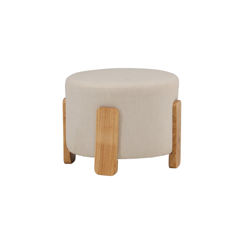 52.5cm Wide Solid Colour Pouffe Ottoman