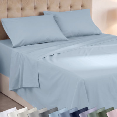 California Design Den Soft Sheet Set - 100% Cotton, Lightweight, Velvety-Soft Matte Finish, Breathable