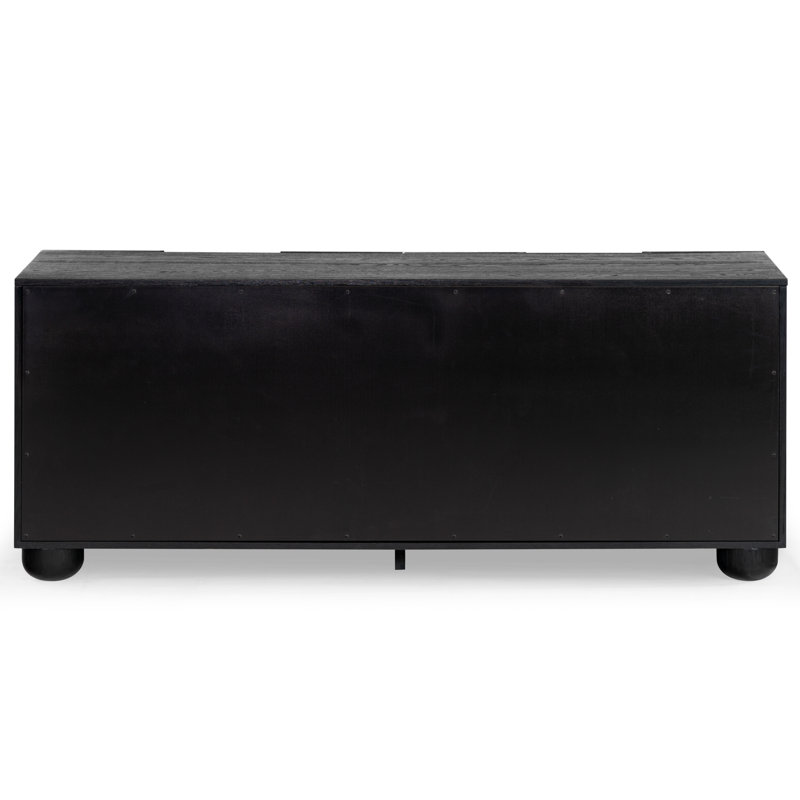 Beethoven Wood 6 Drawer Dresser, Black