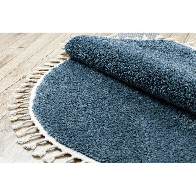 Round Winfree Solid Colour Area Rug, Round 120cm