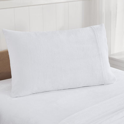Ultra Soft Microplush Solid Fleece Sheet Set - Twin, White