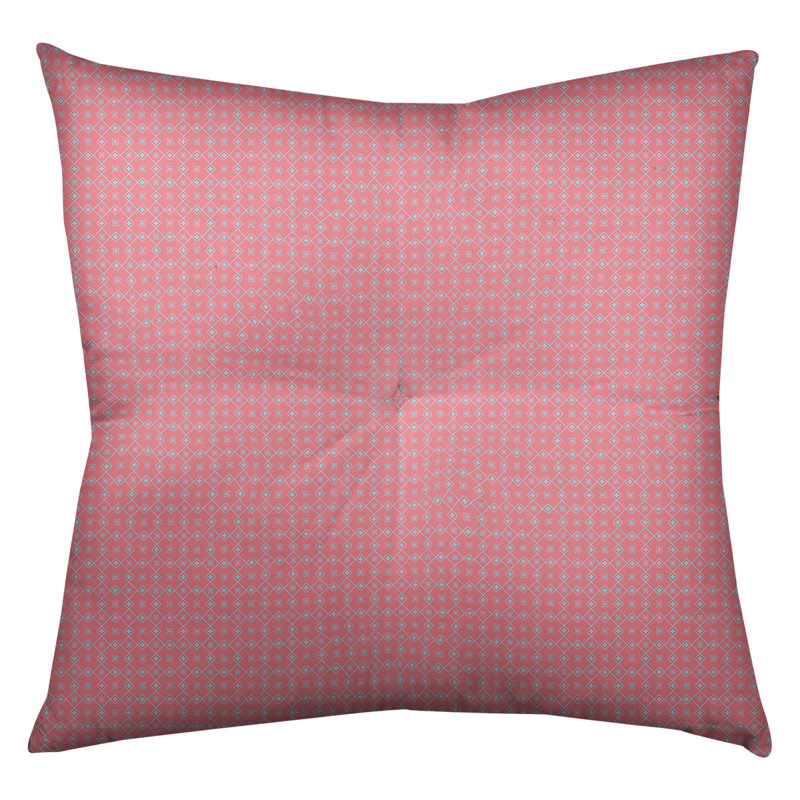 Coussin Katelyn Elizabeth, 30 po x 30 po, Rouge / Bleu