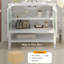 Meuble-lavabo simple 36 po avec lavabo en céramique et comptoir, meuble-lavabo avec tablette réglable et tablette ouverte-233334824