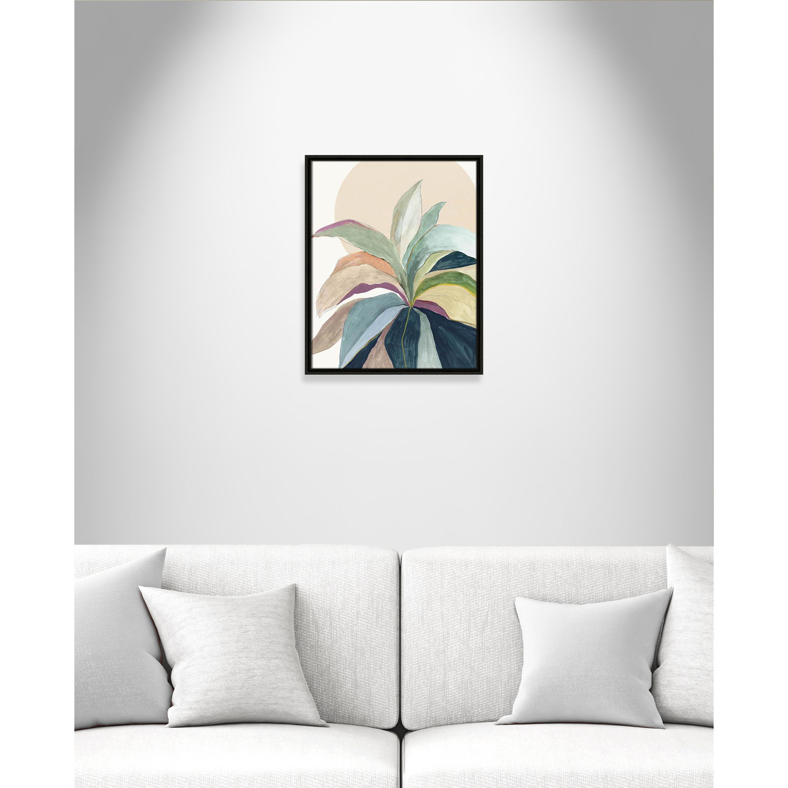 Sherbrooke Sunny Bright Leaves II by Asia Jensen Print, No Mat, Espresso Floater Framed, 21.5" H x 17.5" W x 2" D