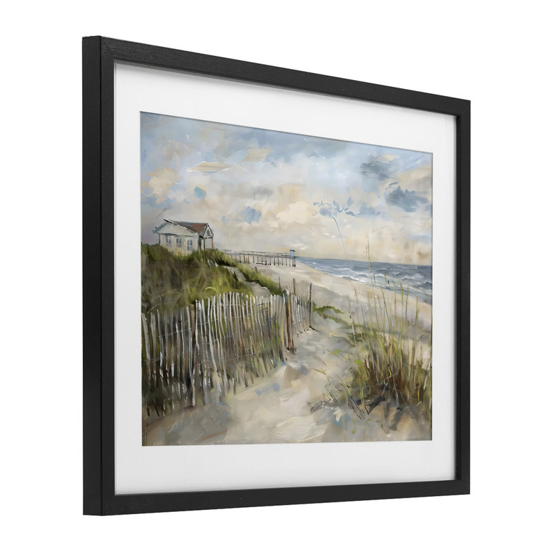 «Favorite Spot Beach View», reproduction encadrée sous verre, design par LSR Creative Studio, H 13 po x l 16 po