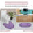 Xie Double Ruffle Oval 100% Cotton piece Bath Rug Set-106886418