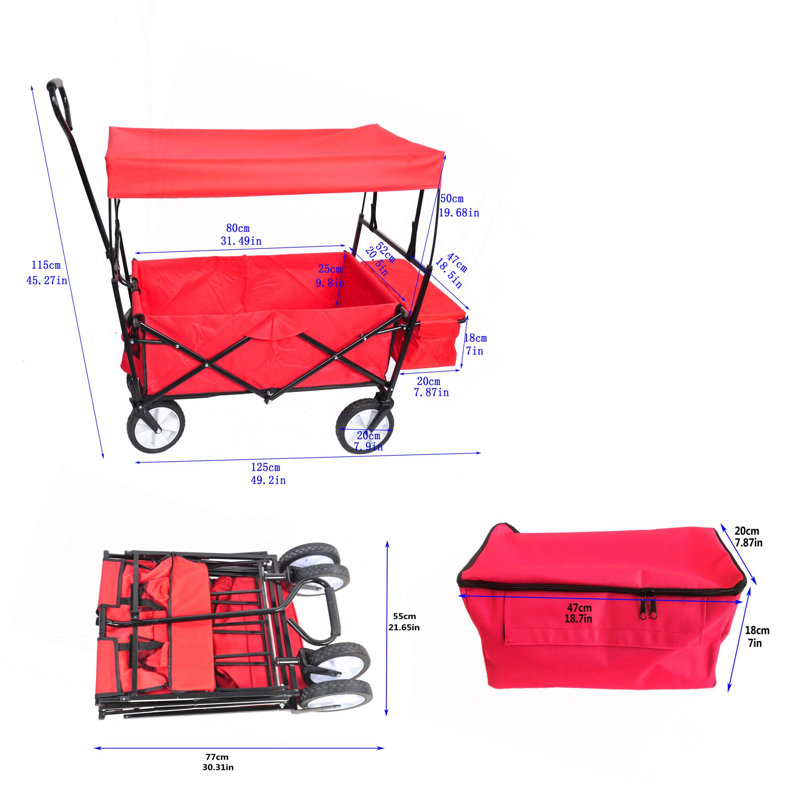 Chariot de plage pliable Garden