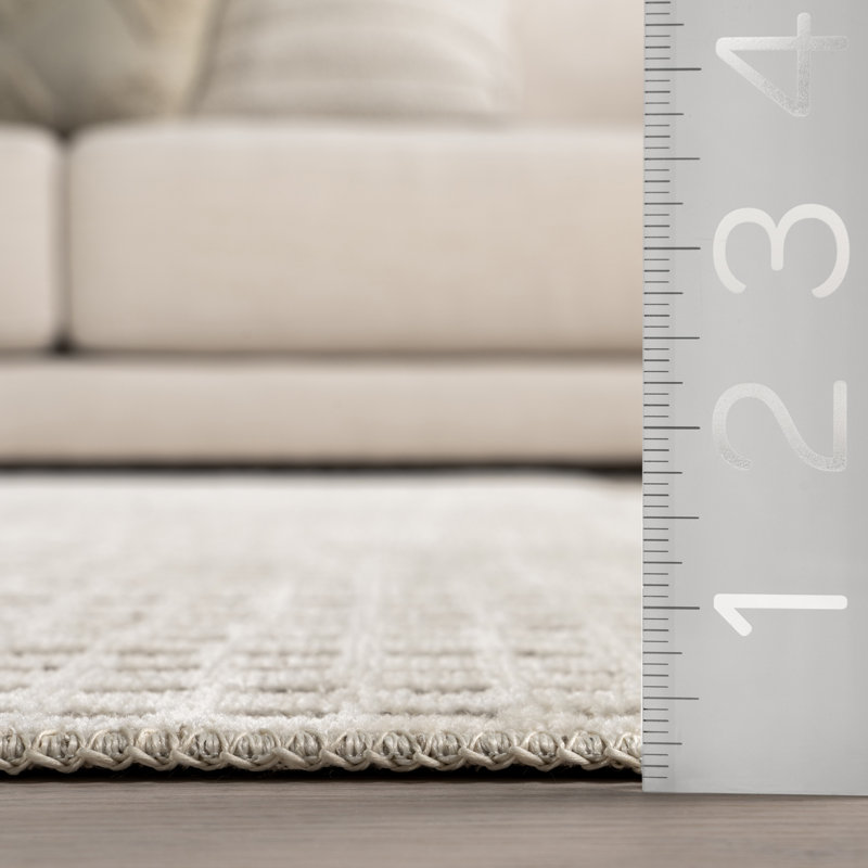 Tapis à carreaux réversible Kirby, Rectangle 7 pi 10 po x 10 pi