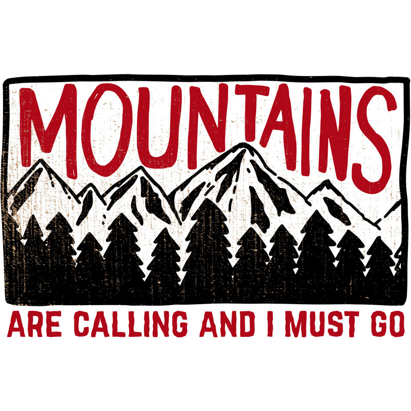 Demars The Mountains Are Calling - Wrapped Canvas Print, 30cm H x 46cm W x 3.8cm D