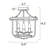 3-light Farmhouse Black Semi Flush Mount-562026225