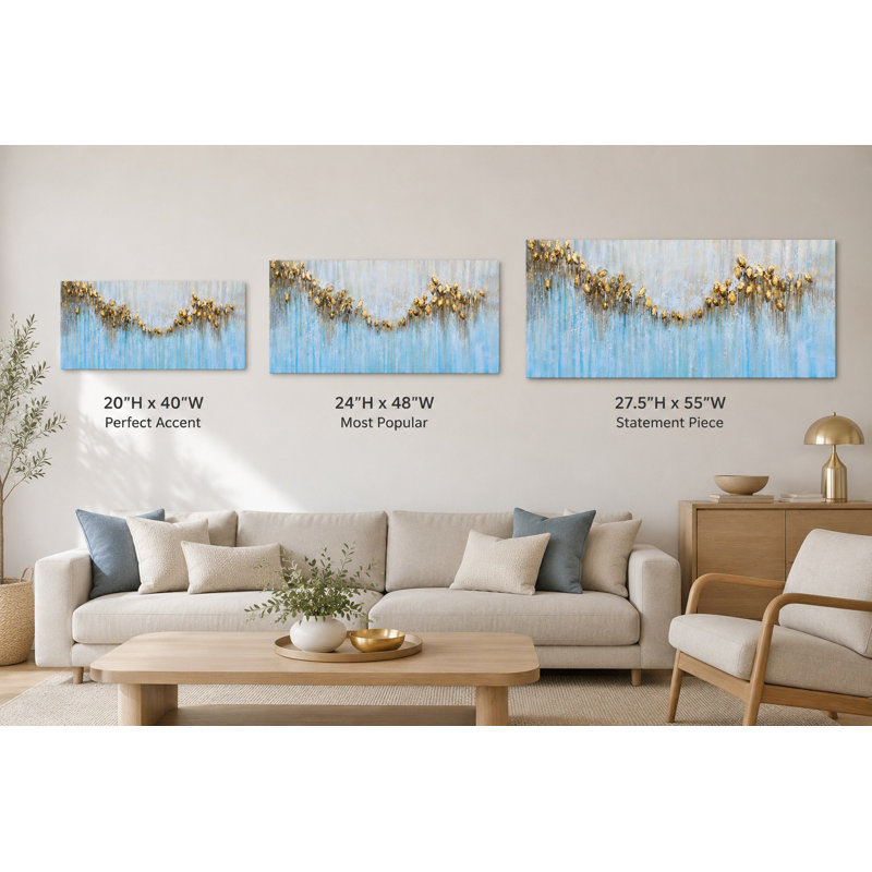 «The Golden Bridge», reproduction de peinture à l'huile sur toile tendue, SH456-20x40