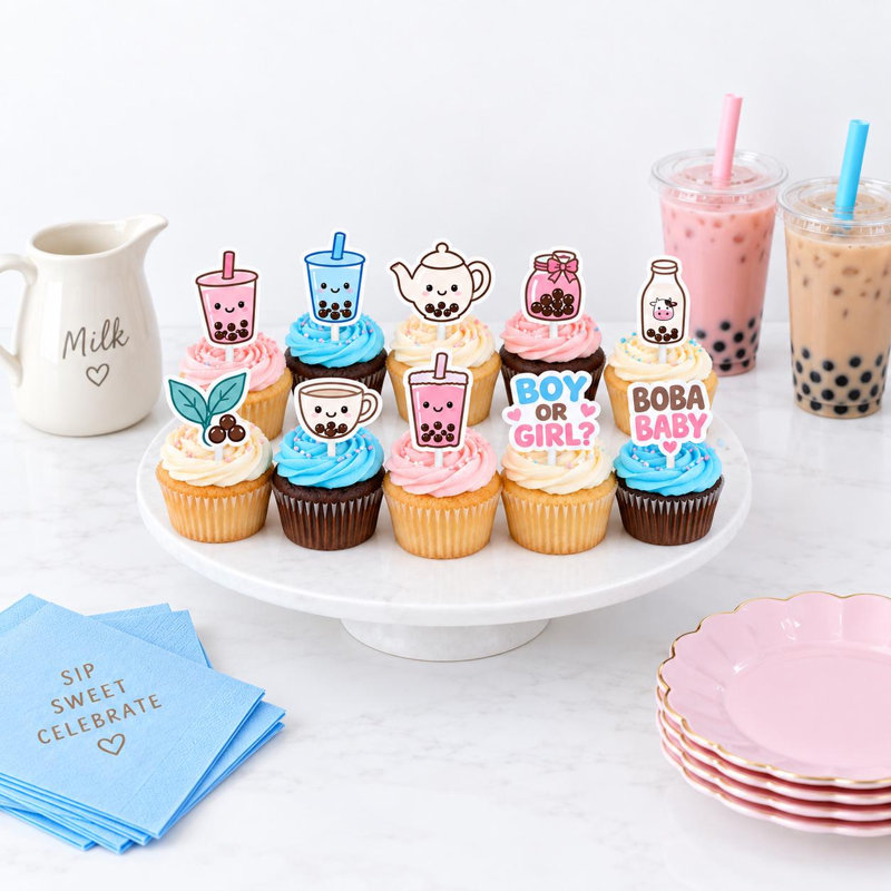 Ensemble de 10 petits pots à gâteau Boba Baby