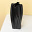  Vase en céramique noir fait à la main, décor moderne de style campagnard pour salon, table basse et tablette-1409405095