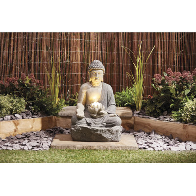 Outdoor Floor Fountain with Lights