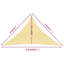 Balyon 4m x 5.8m Triangular Shade Sail-811012490