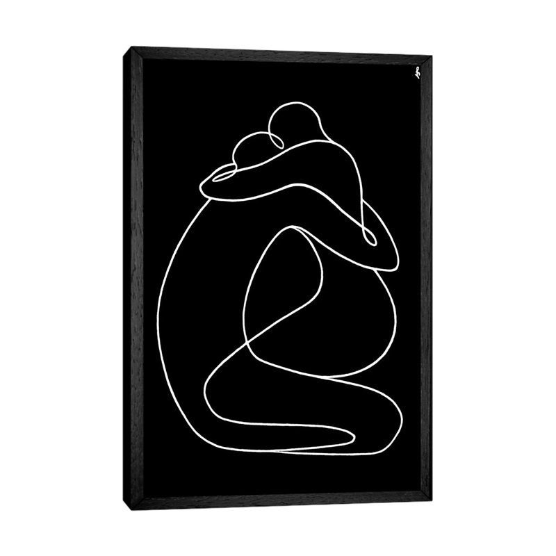 Formula Of Love by Lia Chechelashvili - Print on Canvas, 101.6 cm H x 66.04 cm W, Black Framed