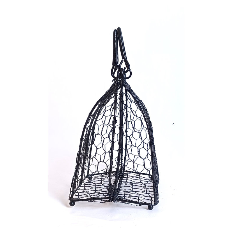 Black Tone Wire Bag With Lock