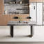 Ensemble de table de salle à manger 9 pièces Myrasol avec table de salle à manger extensible en fritté de 94,48 po avec 8 chaises en tissu-75396754-75396766-75396765