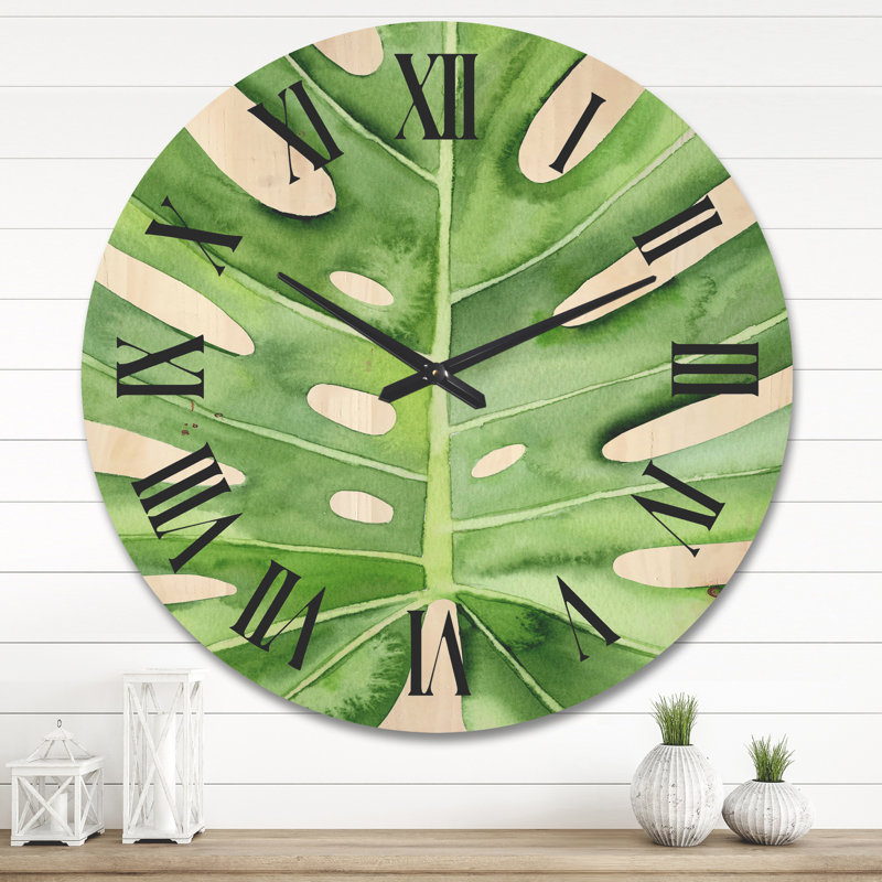 Horloge murale Monstera, Grand
