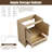 Eardisley 30'' Single Bathroom Vanity Base Only, Base Cabinet without Top