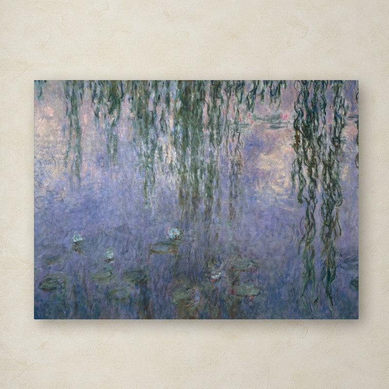 « water lilies iii 1840-1926 » par claude monet, reproduction d’art sur toile tendue, H 35 po x l 47 po x P 2 po