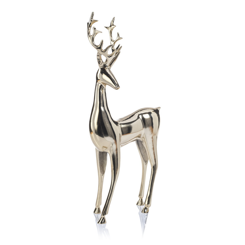 Figurine de cerf Dorcas, H 20,5 po x l 9 po x P 4,25 po